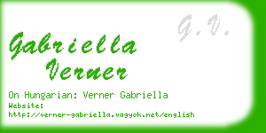 gabriella verner business card